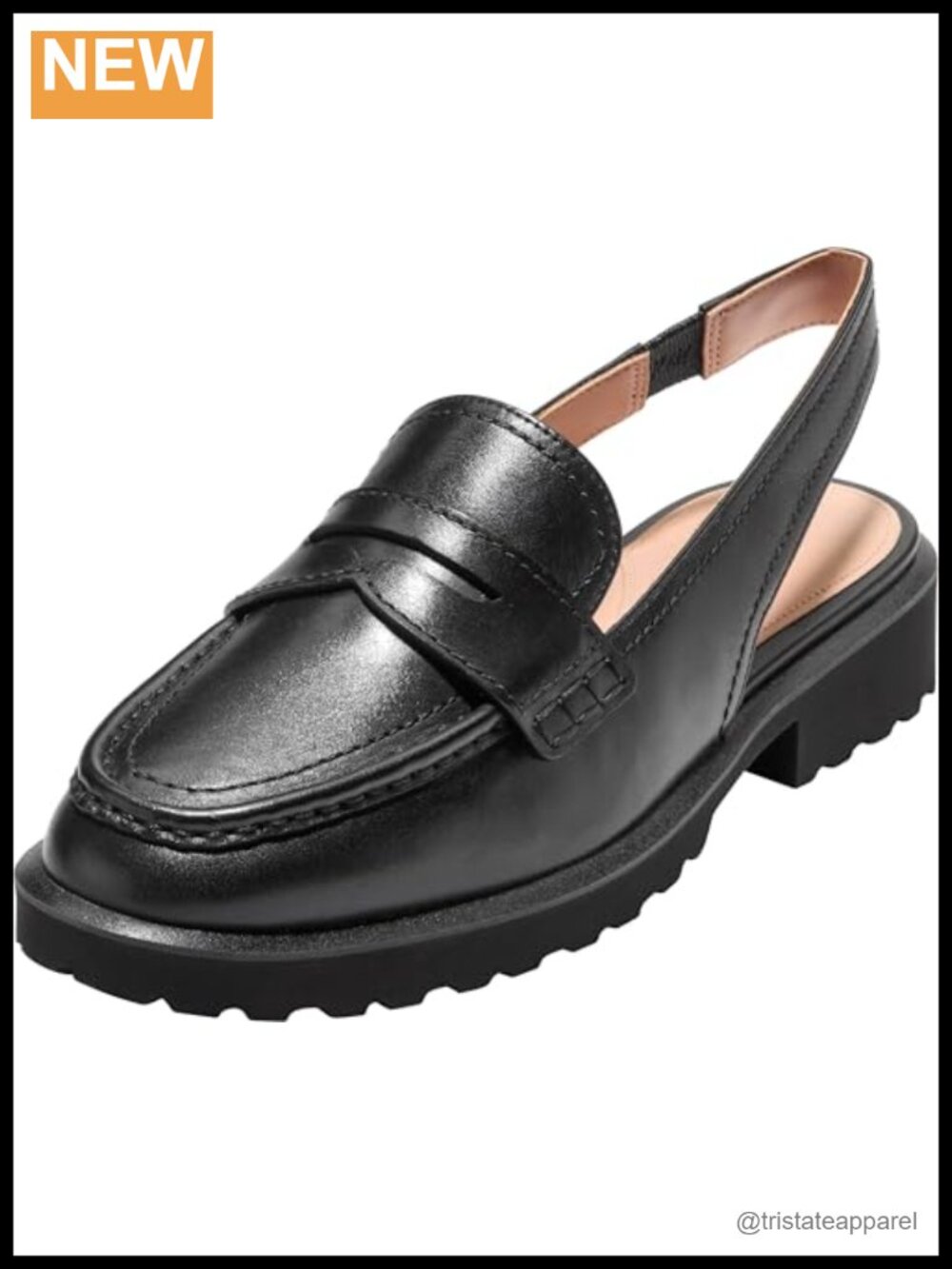 Cole Haan Gwendolyn Penny Sling Leather Loafers Slingback Business Casual